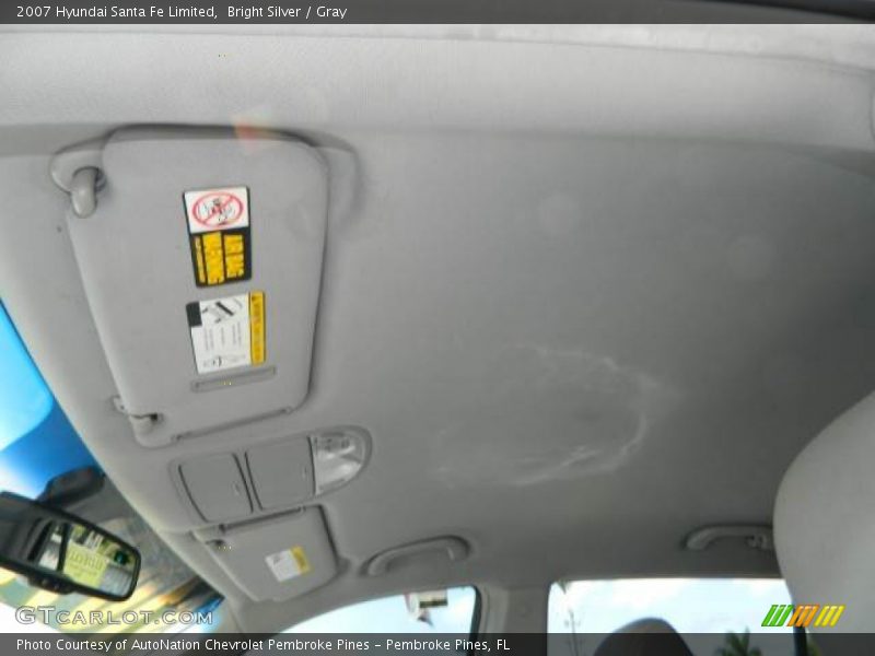 Bright Silver / Gray 2007 Hyundai Santa Fe Limited