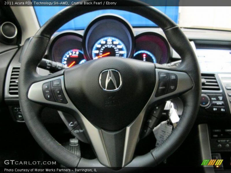 Crystal Black Pearl / Ebony 2011 Acura RDX Technology SH-AWD