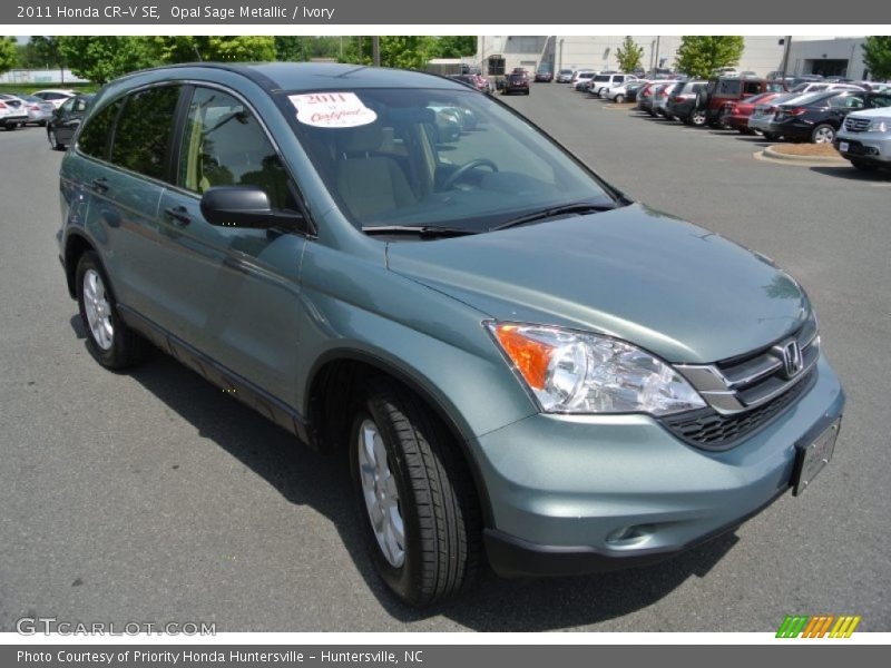 Opal Sage Metallic / Ivory 2011 Honda CR-V SE