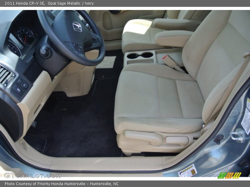 Opal Sage Metallic / Ivory 2011 Honda CR-V SE