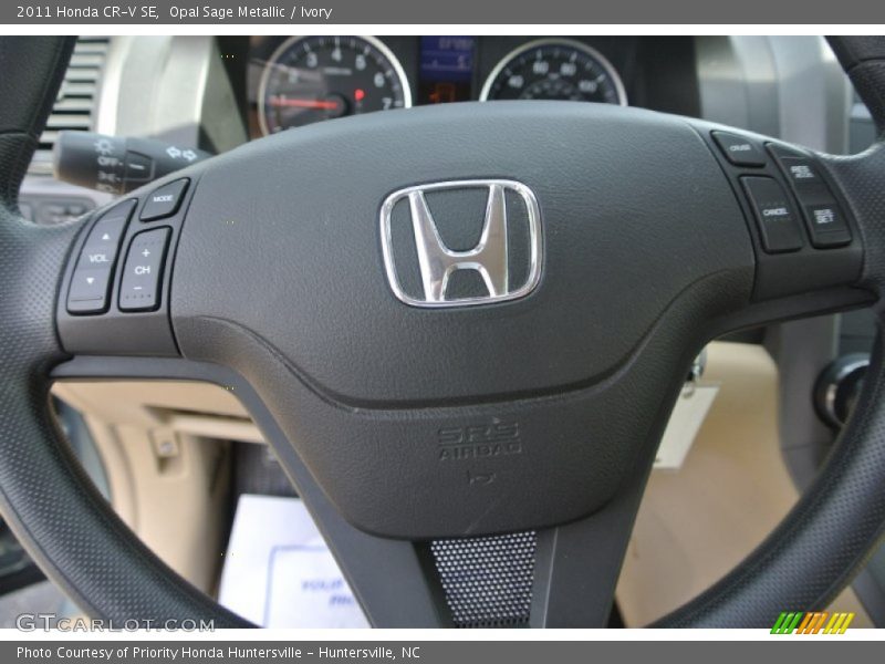 Opal Sage Metallic / Ivory 2011 Honda CR-V SE