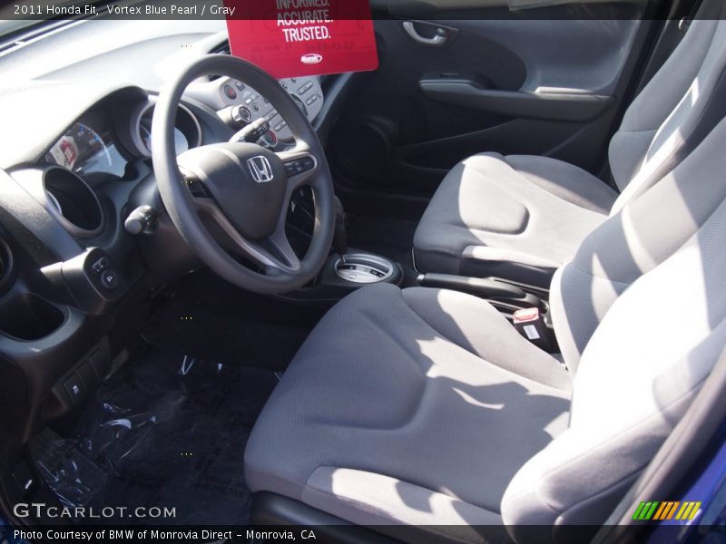 Vortex Blue Pearl / Gray 2011 Honda Fit