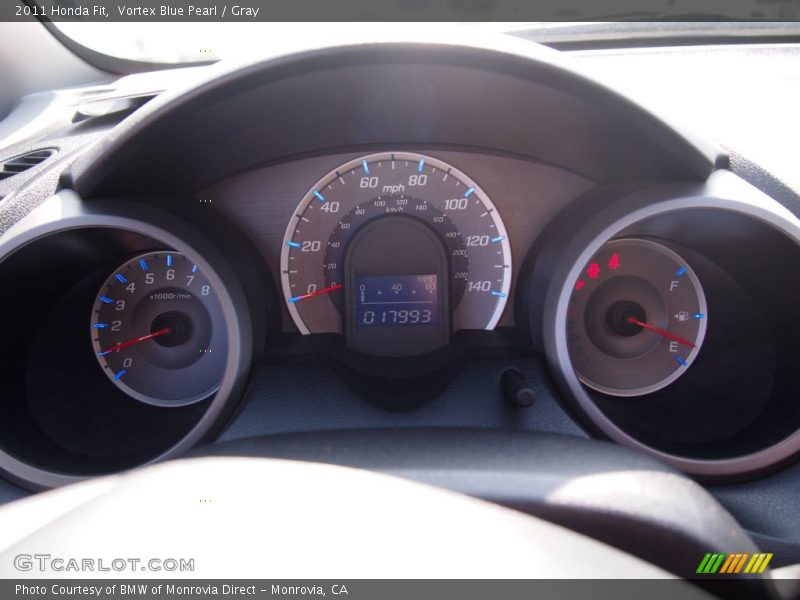 Vortex Blue Pearl / Gray 2011 Honda Fit