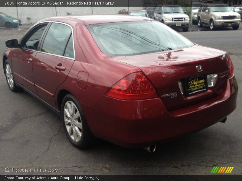 Redondo Red Pearl / Gray 2006 Honda Accord LX V6 Sedan