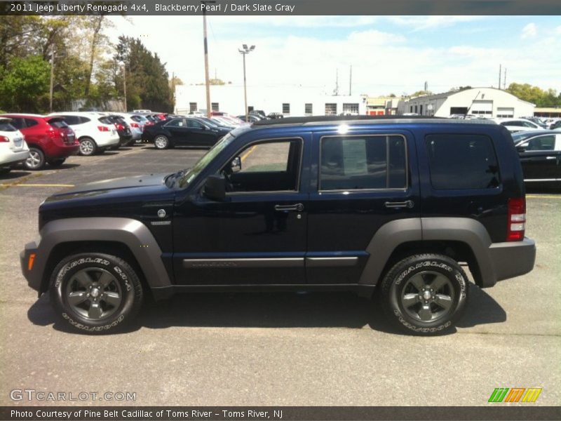Blackberry Pearl / Dark Slate Gray 2011 Jeep Liberty Renegade 4x4