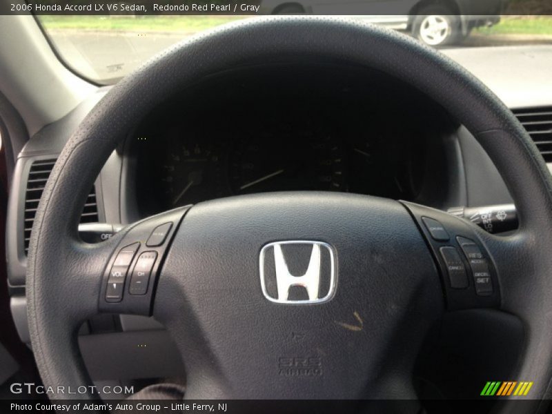 Redondo Red Pearl / Gray 2006 Honda Accord LX V6 Sedan