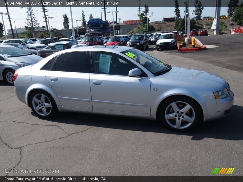 Light Silver Metallic / Platinum 2004 Audi A4 3.0 quattro Sedan