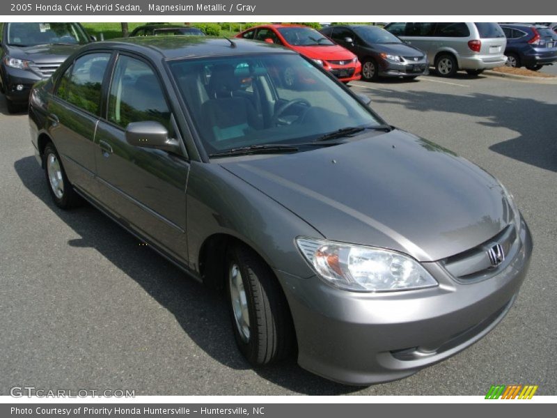 Magnesium Metallic / Gray 2005 Honda Civic Hybrid Sedan