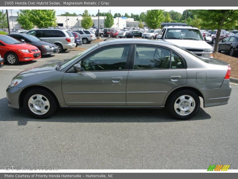 Magnesium Metallic / Gray 2005 Honda Civic Hybrid Sedan
