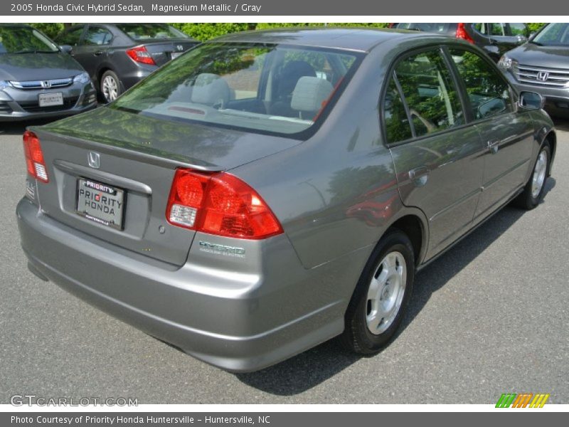 Magnesium Metallic / Gray 2005 Honda Civic Hybrid Sedan