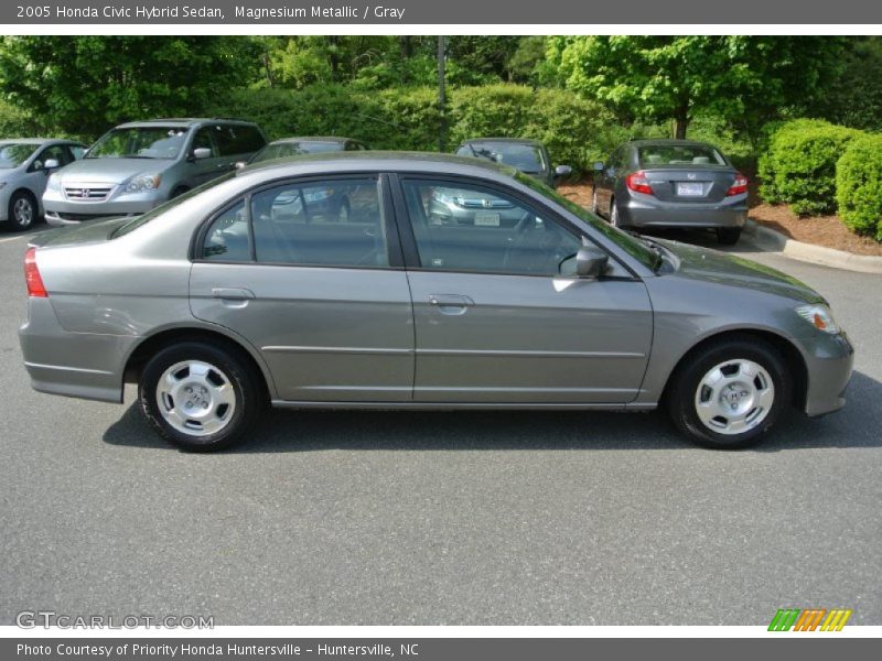 Magnesium Metallic / Gray 2005 Honda Civic Hybrid Sedan