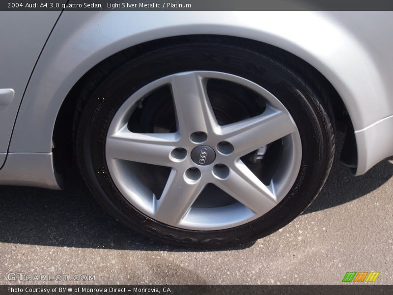 Light Silver Metallic / Platinum 2004 Audi A4 3.0 quattro Sedan