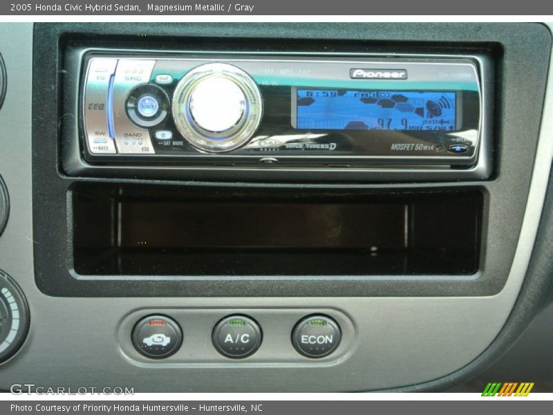 Magnesium Metallic / Gray 2005 Honda Civic Hybrid Sedan