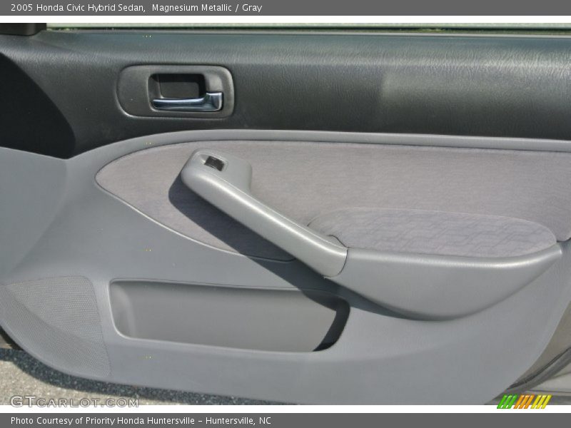 Magnesium Metallic / Gray 2005 Honda Civic Hybrid Sedan