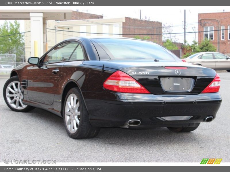 Black / Black 2008 Mercedes-Benz SL 550 Roadster
