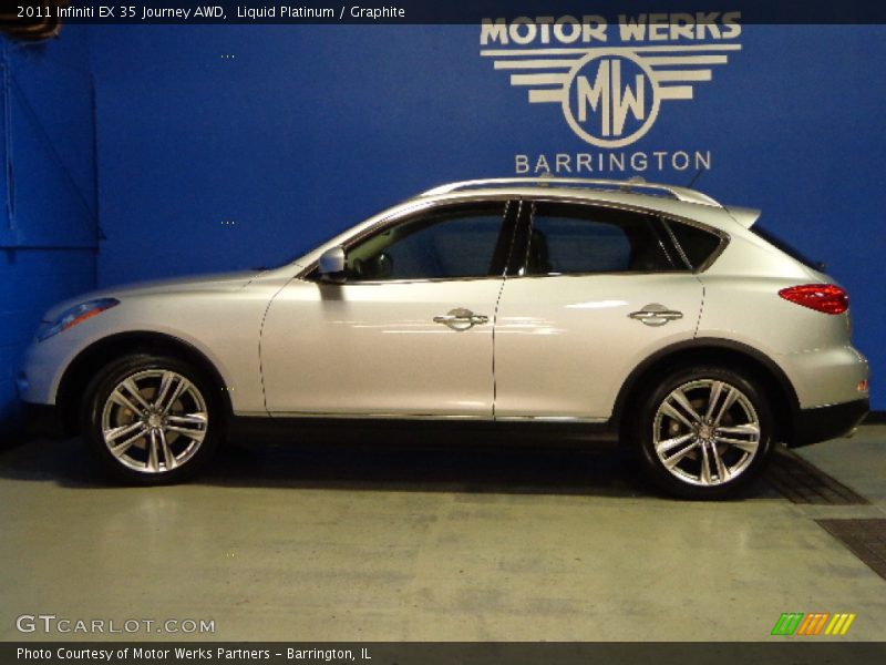 Liquid Platinum / Graphite 2011 Infiniti EX 35 Journey AWD