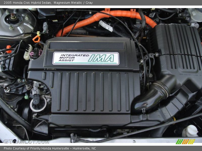 Magnesium Metallic / Gray 2005 Honda Civic Hybrid Sedan