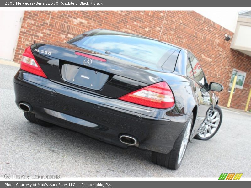 Black / Black 2008 Mercedes-Benz SL 550 Roadster