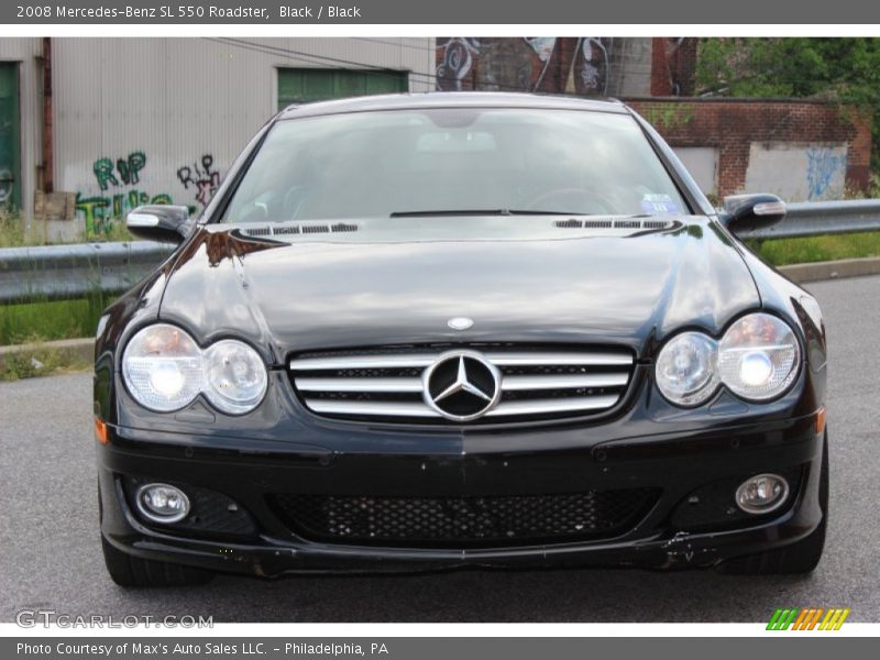 Black / Black 2008 Mercedes-Benz SL 550 Roadster