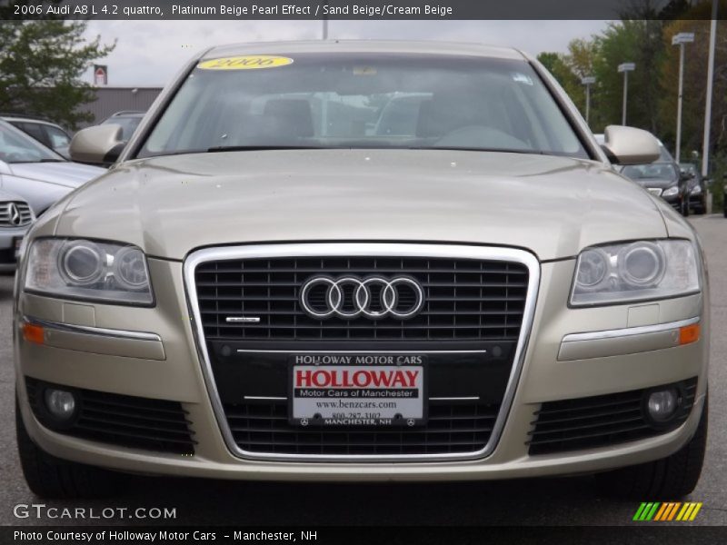 Platinum Beige Pearl Effect / Sand Beige/Cream Beige 2006 Audi A8 L 4.2 quattro