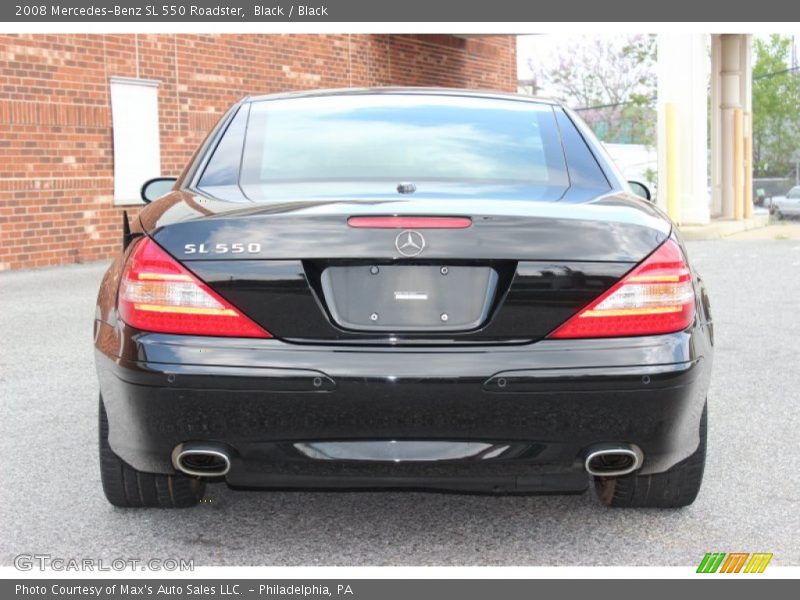 Black / Black 2008 Mercedes-Benz SL 550 Roadster