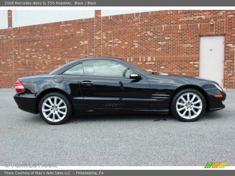 Black / Black 2008 Mercedes-Benz SL 550 Roadster