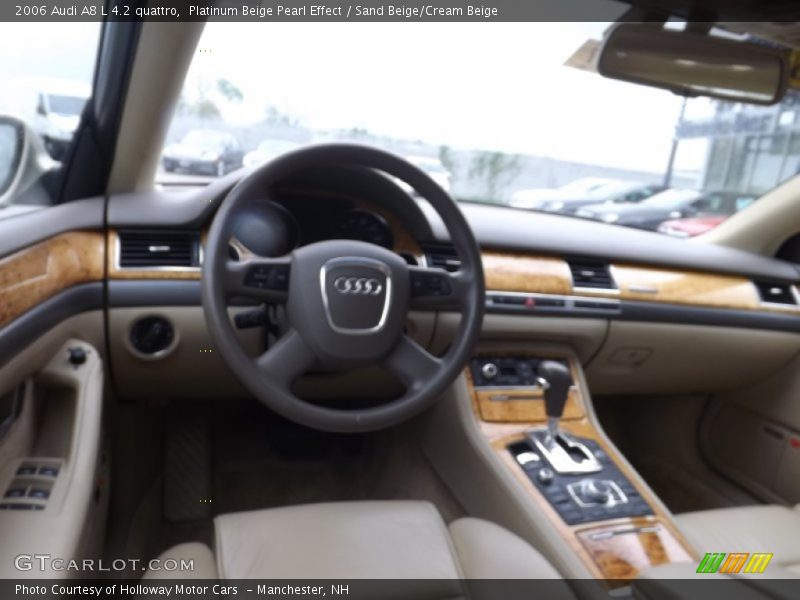 Platinum Beige Pearl Effect / Sand Beige/Cream Beige 2006 Audi A8 L 4.2 quattro