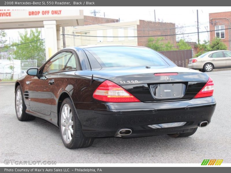 Black / Black 2008 Mercedes-Benz SL 550 Roadster