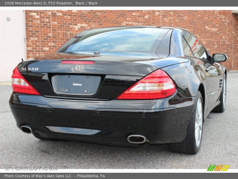 Black / Black 2008 Mercedes-Benz SL 550 Roadster
