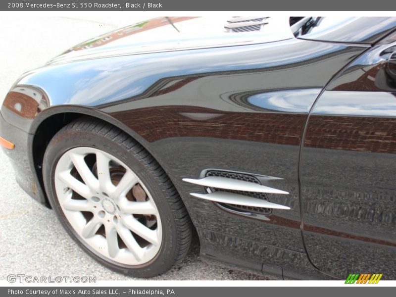 Black / Black 2008 Mercedes-Benz SL 550 Roadster