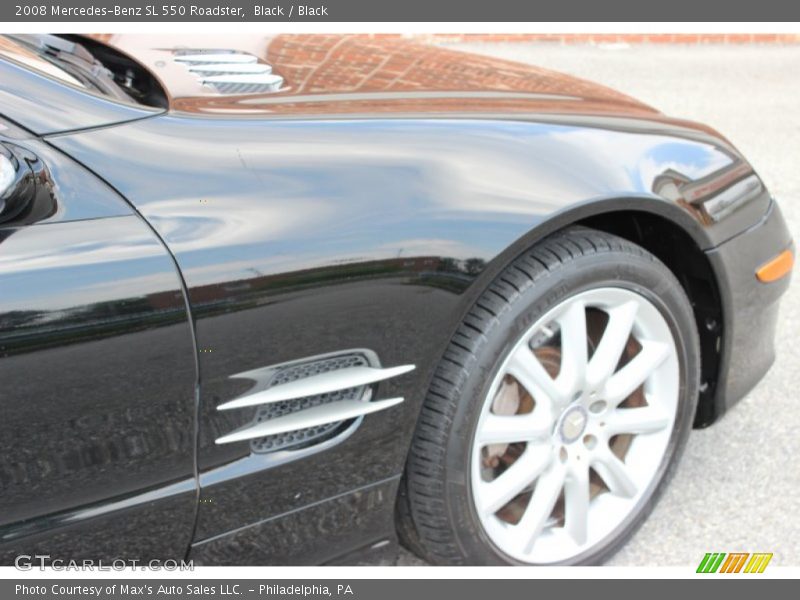 Black / Black 2008 Mercedes-Benz SL 550 Roadster