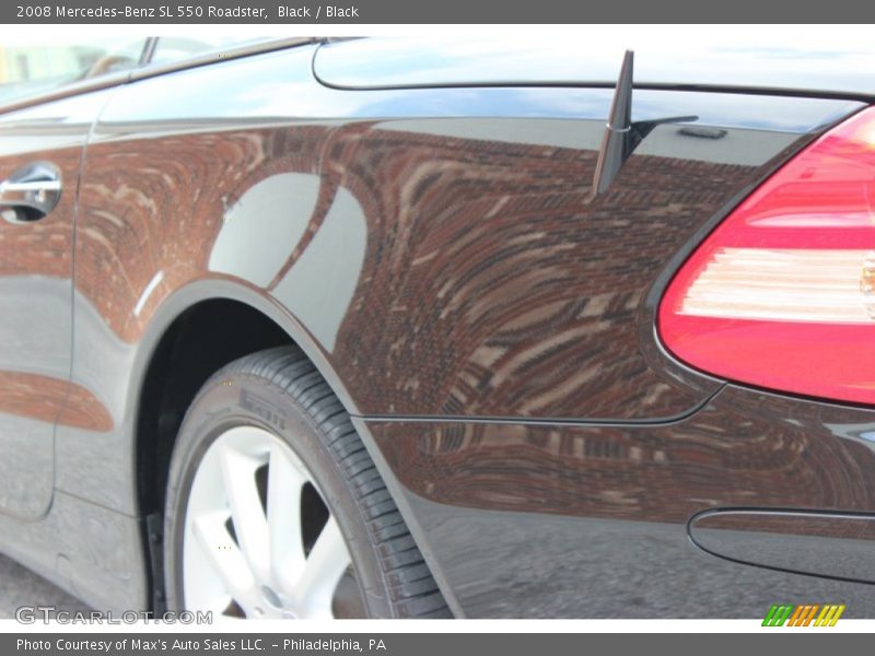 Black / Black 2008 Mercedes-Benz SL 550 Roadster