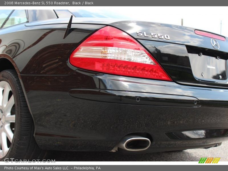 Black / Black 2008 Mercedes-Benz SL 550 Roadster