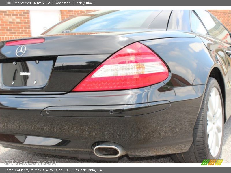 Black / Black 2008 Mercedes-Benz SL 550 Roadster