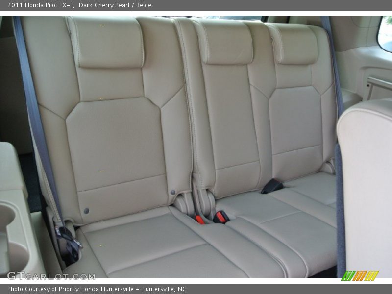 Dark Cherry Pearl / Beige 2011 Honda Pilot EX-L