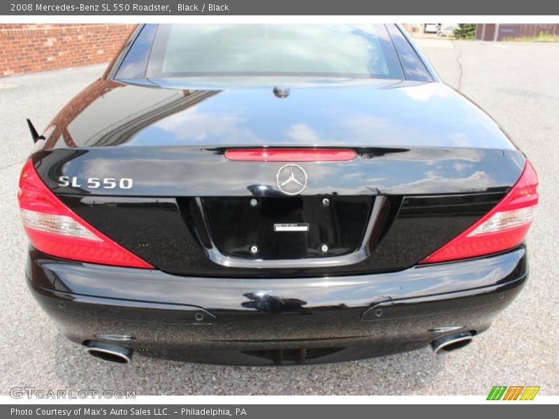 Black / Black 2008 Mercedes-Benz SL 550 Roadster