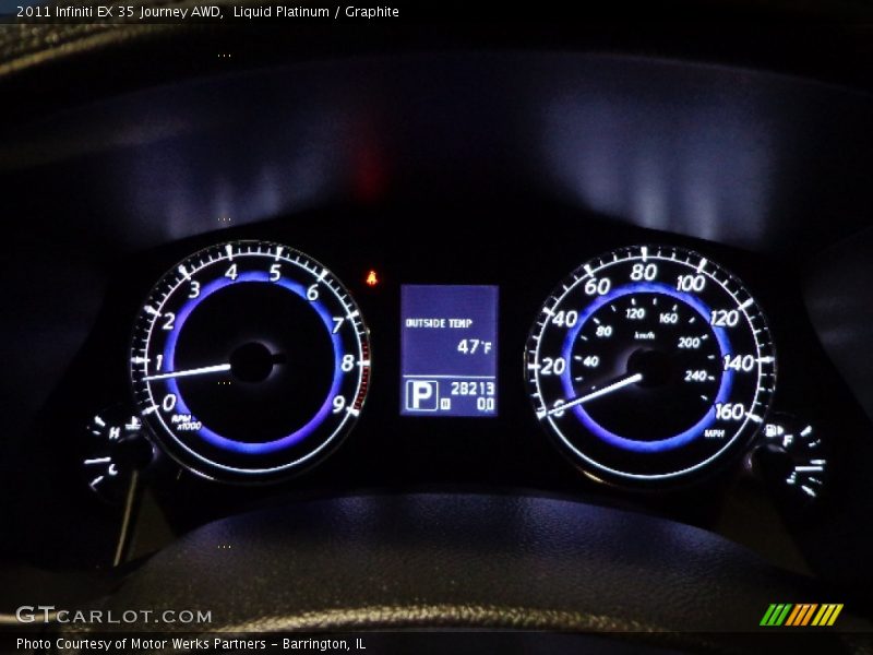 Liquid Platinum / Graphite 2011 Infiniti EX 35 Journey AWD