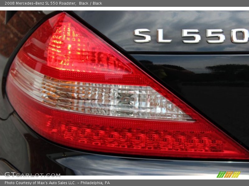 Black / Black 2008 Mercedes-Benz SL 550 Roadster