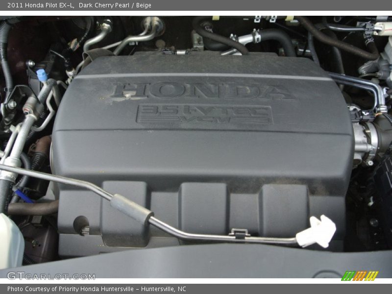 Dark Cherry Pearl / Beige 2011 Honda Pilot EX-L