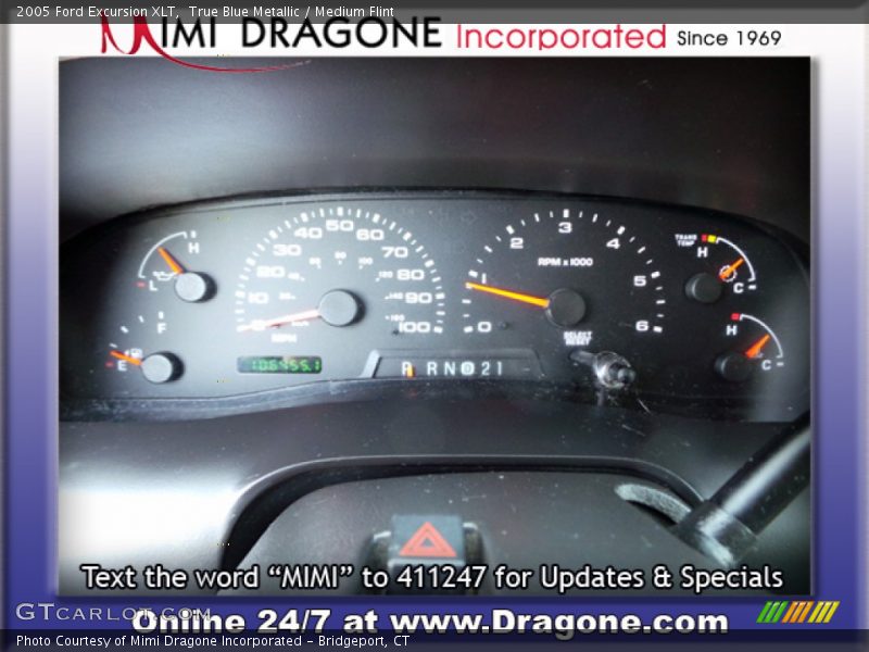 True Blue Metallic / Medium Flint 2005 Ford Excursion XLT