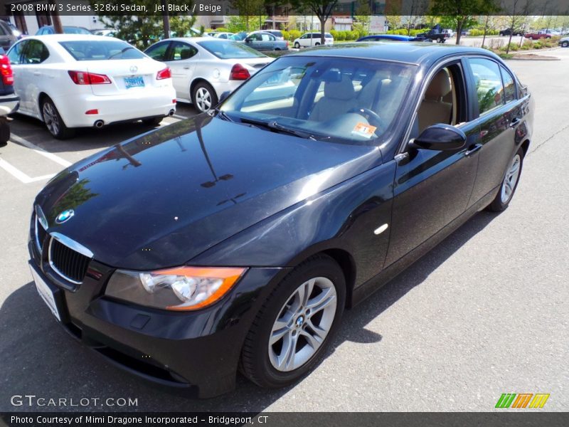 Jet Black / Beige 2008 BMW 3 Series 328xi Sedan