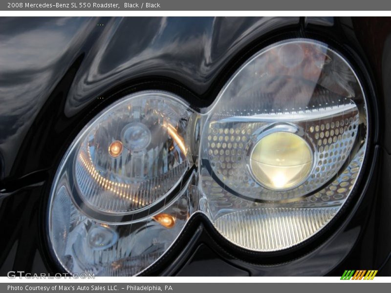 Black / Black 2008 Mercedes-Benz SL 550 Roadster
