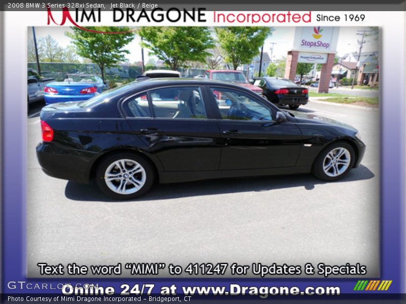 Jet Black / Beige 2008 BMW 3 Series 328xi Sedan