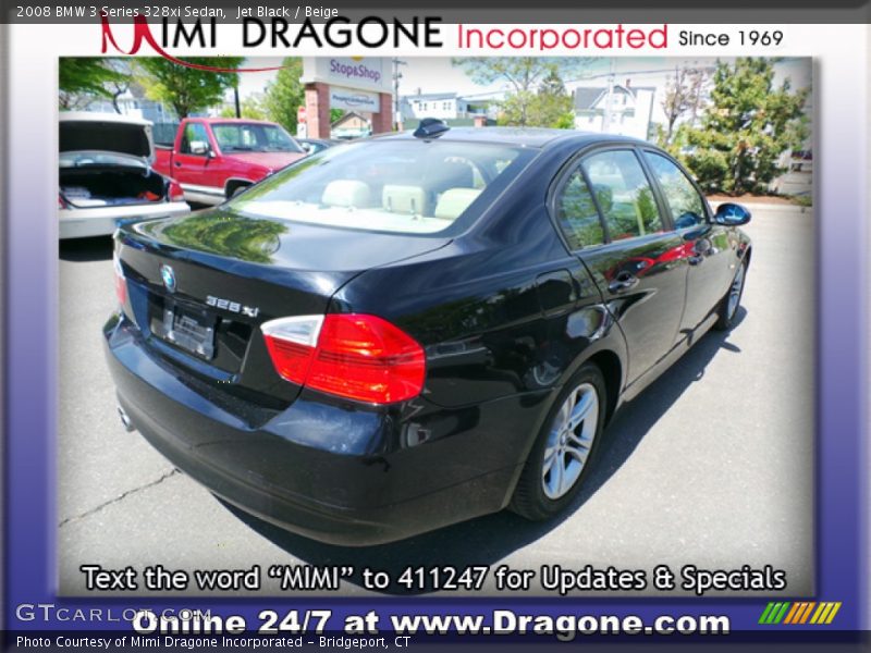 Jet Black / Beige 2008 BMW 3 Series 328xi Sedan