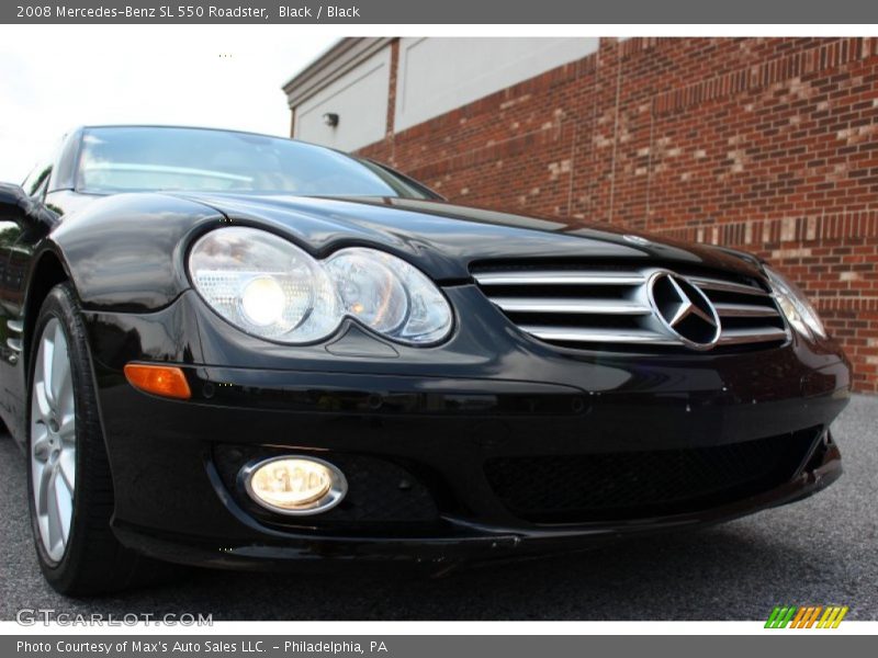 Black / Black 2008 Mercedes-Benz SL 550 Roadster