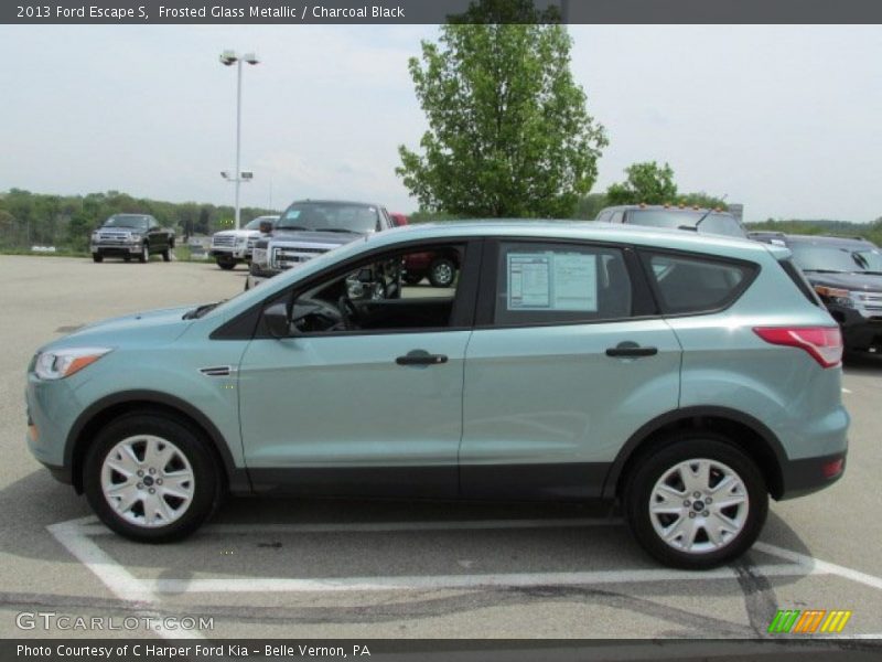 Frosted Glass Metallic / Charcoal Black 2013 Ford Escape S