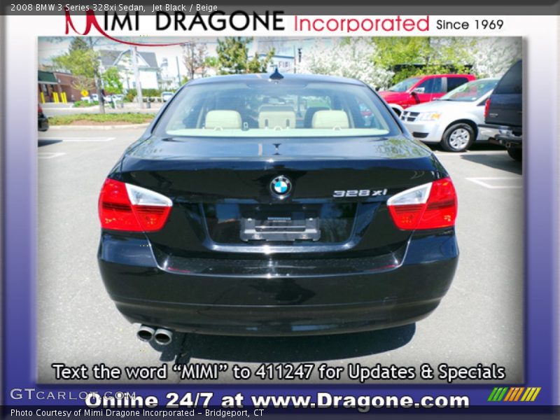 Jet Black / Beige 2008 BMW 3 Series 328xi Sedan