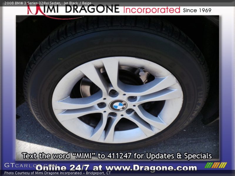 Jet Black / Beige 2008 BMW 3 Series 328xi Sedan