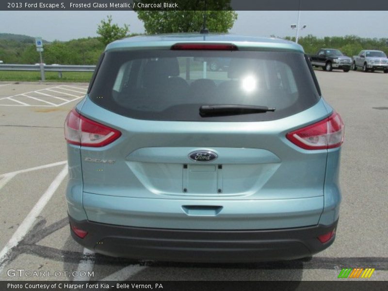 Frosted Glass Metallic / Charcoal Black 2013 Ford Escape S