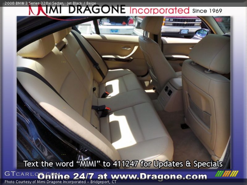 Jet Black / Beige 2008 BMW 3 Series 328xi Sedan